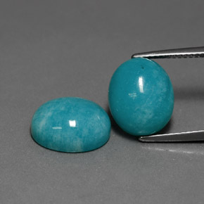 Achetez naturel ct bleu-vert amazonite gems, coupe ovale, en provenance brésil chez gemselect. en stock, livraison internationale!