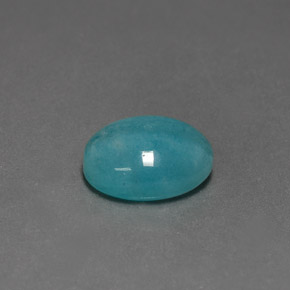 Amazonite Bleu vert naturelle Coupe ovale, 4.49 ct, Opaque
