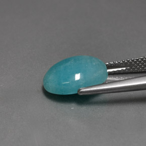 Amazonite Bleu vert naturelle Coupe ovale, 4.49 ct, Opaque