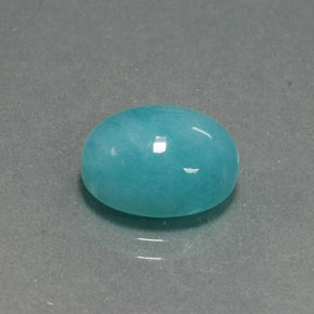 Amazonite Bleu vert naturelle Coupe ovale, 4.65 ct, Opaque