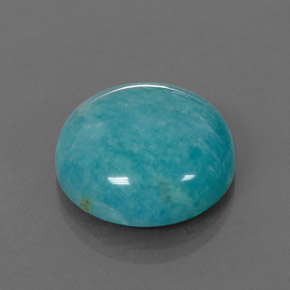 Amazonite Vert bleu naturelle Coupe roude, 16.84 ct, Opaque