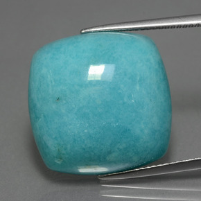Amazonite Vert bleu naturelle Coupe coussin, 23.42 ct, Opaque