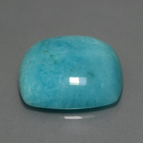 Amazonite Bleu vert naturelle Coupe coussin, 21.60 ct, Opaque