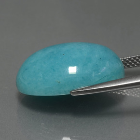 Amazonite Bleu vert naturelle Coupe ovale, 12.27 ct, Opaque