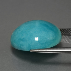 Amazonite Vert bleu naturelle Coupe roude, 17.24 ct, Opaque