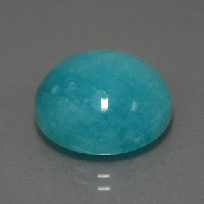 Amazonite Vert bleu naturelle Coupe roude, 13.70 ct, Opaque
