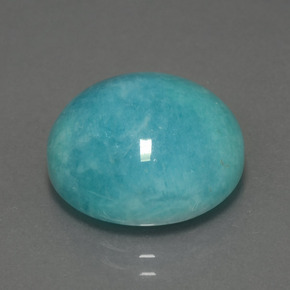 Amazonite Bleu vert naturelle Coupe roude, 13.81 ct, Opaque