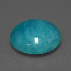 Amazonite bleu-vert naturelle coupe roude, 10,82 ct, opaque