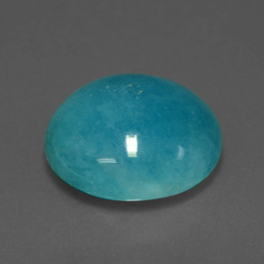 Amazonite bleu-vert naturelle coupe roude, 11,51 ct, opaque