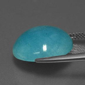 Amazonite bleu-vert naturelle coupe roude, 11,51 ct, opaque