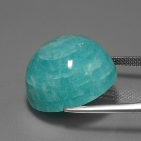 Amazonite Bleu vert naturelle Coupe roude, 33.83 ct, Opaque