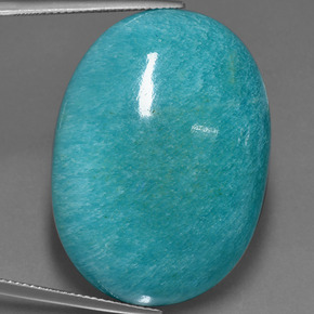 Amazonite Vert bleu naturelle Coupe ovale, 78.55 ct, Opaque