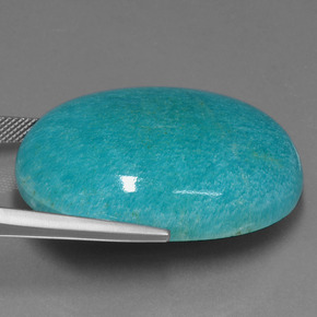 Amazonite Vert bleu naturelle Coupe ovale, 78.55 ct, Opaque