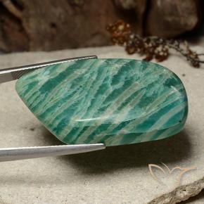 Amazonite Vert frais naturelle Fantaisie, 49.26 ct, Opaque