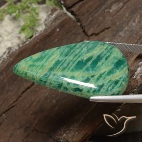 Amazonite Vert moyen naturelle En forme de poire, 41.05 ct, Opaque