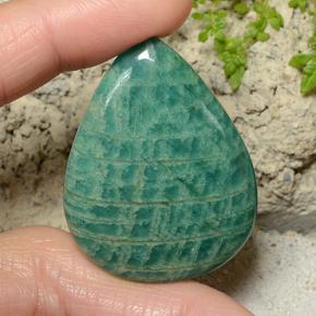 Amazonite Bleu vert naturelle En forme de poire, 54.00 ct, Opaque