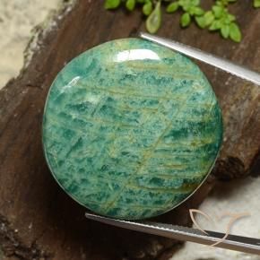 Amazonite Vert moyen-foncé naturelle Tour, 47.25 ct, Opaque