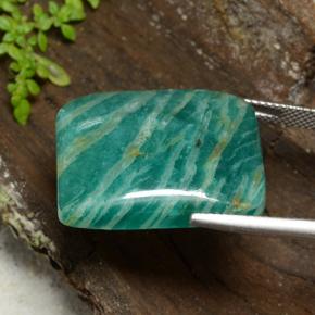 Amazonite Vert pin naturelle Baquette, 27.62 ct, Opaque