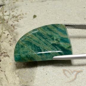 Amazonite Vert pin frais naturelle Fantaisie, 34.54 ct, Opaque