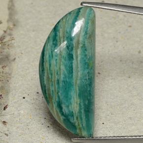 Amazonite Bleu vert naturelle Forme fantaisie, 16.62 ct, Opaque