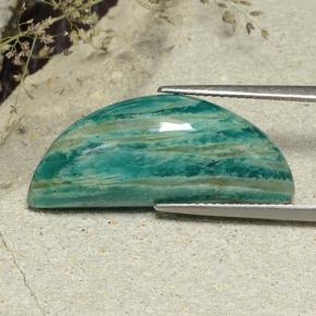 Amazonite Bleu vert naturelle Forme fantaisie, 16.62 ct, Opaque