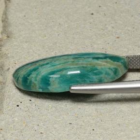 Amazonite Bleu vert naturelle Forme fantaisie, 16.62 ct, Opaque