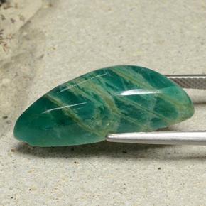 Amazonite Bleu vert naturelle Forme fantaisie, 12.05 ct, Opaque