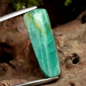 Amazonite Bleu vert naturelle Forme fantaisie, 7.33 ct, Opaque