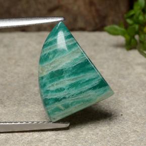 Amazonite Bleu vert naturelle Forme fantaisie, 5.17 ct, Opaque