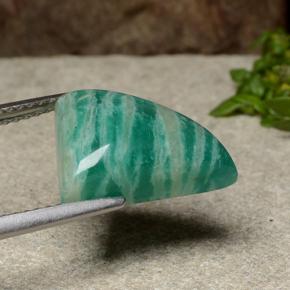 Amazonite Bleu vert naturelle Forme fantaisie, 5.17 ct, Opaque