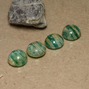 Achetez naturel 11.54ct Bleu vert Amazonite gems, Coupe roude, En provenance Madagascar chez GemSelect. En stock, livraison internationale!