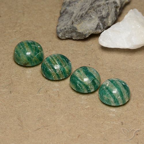 11.93ctw Naturel Vert frais Amazonite, Tour, Opaque