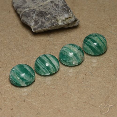 12.56ctw Naturel Vert moyen Amazonite, Tour, Opaque