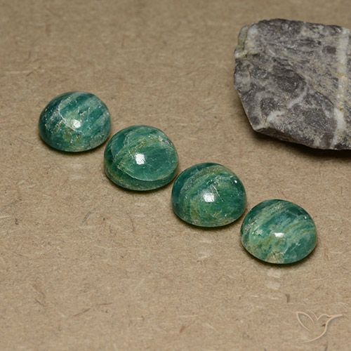 11.36ctw Naturel Vert pin Amazonite, Tour, Opaque