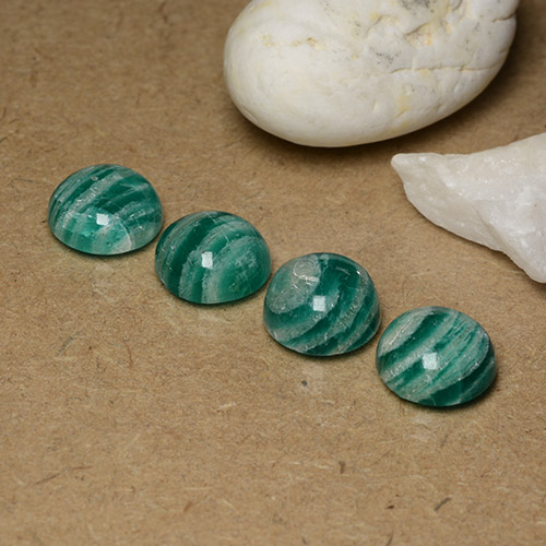 Achetez naturel 13,99ct vert amazonite gems, coupe roude, en provenance madagascar chez gemselect. en stock, livraison internationale!
