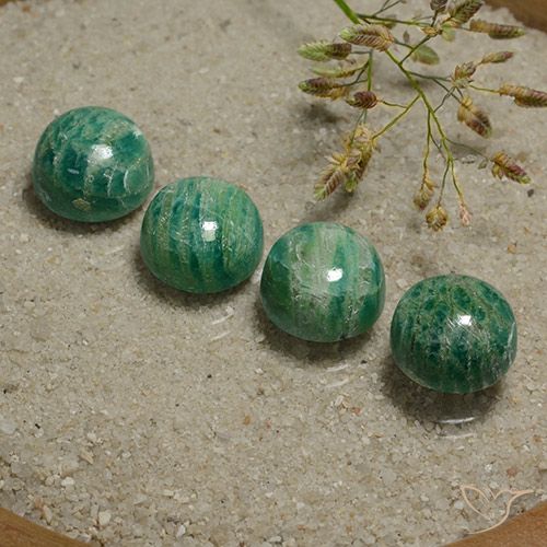 19.79ctw Naturel Vert frais Amazonite, Tour, Opaque