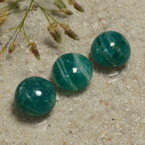 Achetez naturel 6.96ct Bleu vert Amazonite gems, Coupe roude, En provenance Madagascar chez GemSelect. En stock, livraison internationale!