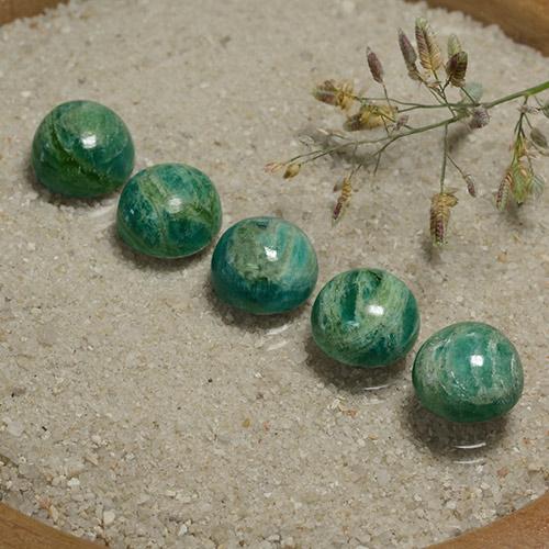 Achetez naturel 15.78ct Vert pin Amazonite gems, Coupe roude, En provenance Madagascar chez GemSelect. En stock, livraison internationale!