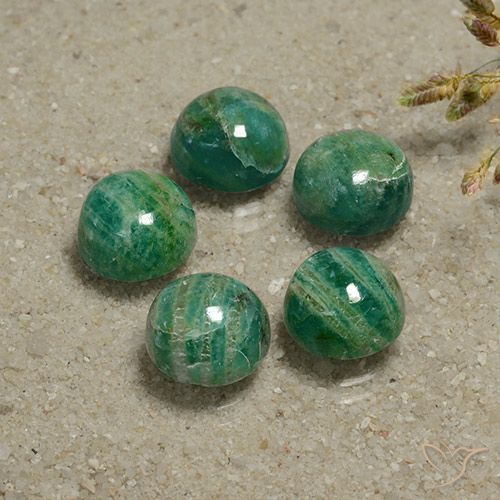 16.14ctw Naturel Vert pin frais Amazonite, Tour, Opaque