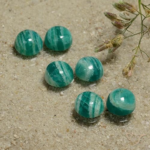 8.38ctw Naturel Vert frais Amazonite, Tour, Opaque