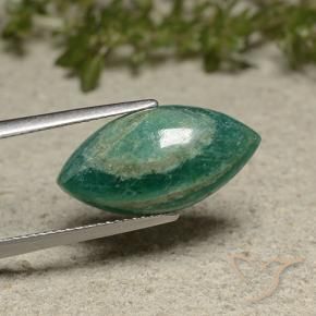 Amazonite Vert frais naturelle Marquise, 7.00 ct, Opaque