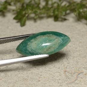 Amazonite Vert frais naturelle Marquise, 7.00 ct, Opaque