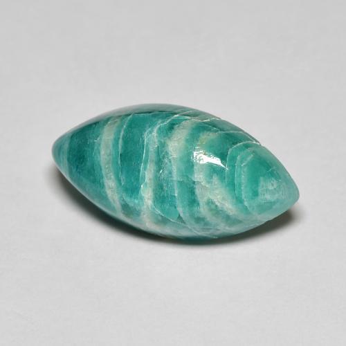 Amazonite Vert pin naturelle Marquise, 6.66 ct, Opaque