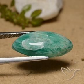 Amazonite Vert frais naturelle Marquise, 7.57 ct, Opaque