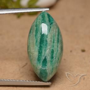 Amazonite Vert pin naturelle Marquise, 10.66 ct, Opaque