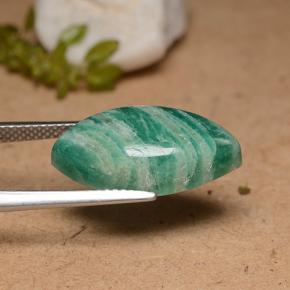 Amazonite Vert frais naturelle Marquise, 8.89 ct, Opaque