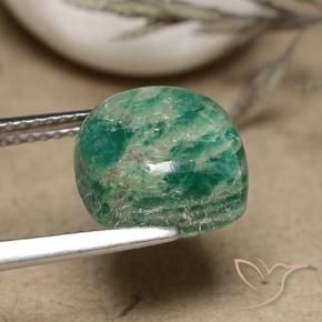 Amazonite Vert moyen naturelle Coussin, 5.56 ct, Opaque