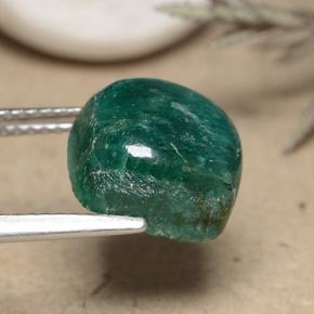 Amazonite Bleu vert naturelle Coupe coussin, 5.60 ct, Opaque