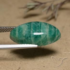 Amazonite Vert pin naturelle Marquise, 6.89 ct, Opaque