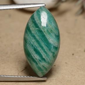 Amazonite Vert frais naturelle Marquise, 8.13 ct, Opaque